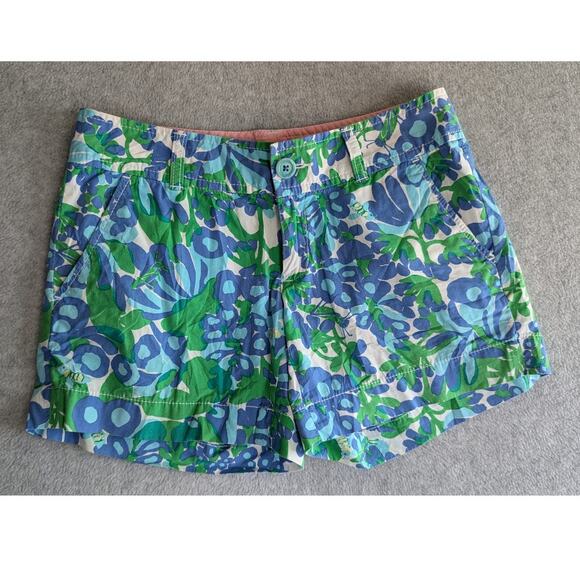 LILLY PULITZER Women Shorts Size 0‎ Callahan Grape Print Preppy Resort Cruise - Picture 1 of 10